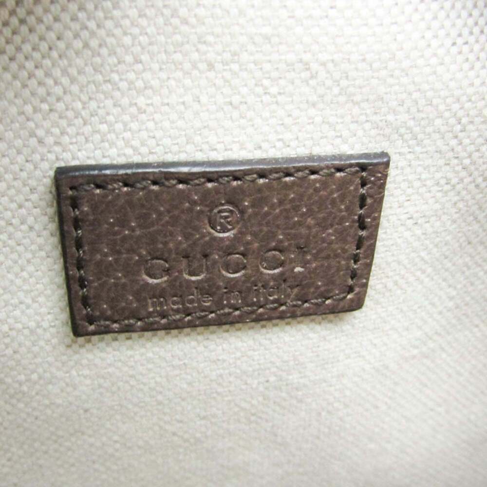 GUCCI Authentic Brown Leather Shoulder Bag - Picture 12 of 14